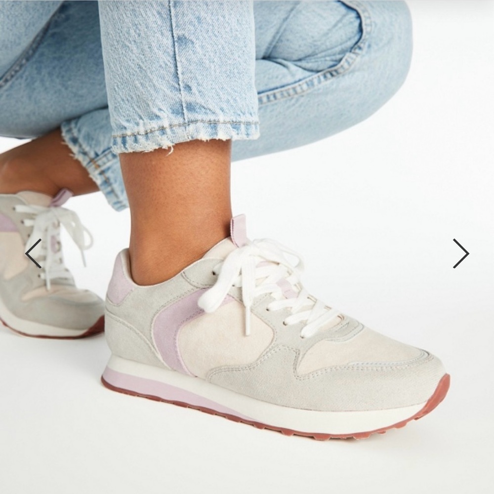 Just Fab Gwen Lilac & Gray Sneakers